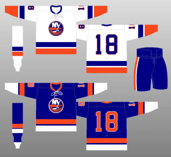 New York Islanders 1972-73 uniforms