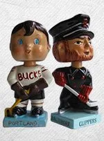 Unique Molds (11) vintage hockey bobbing head