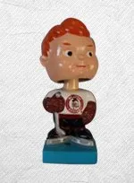 Blue Base (4) vintage hockey bobbing head